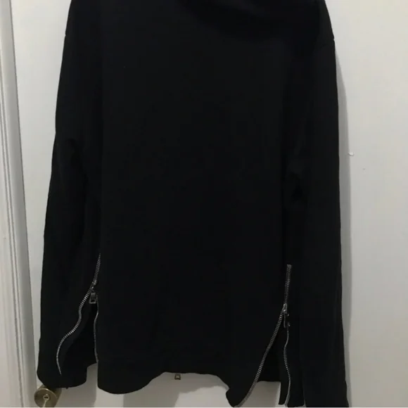 BALMAIN Black Classic Zip-Up Hoodie - Picture 4 of 8